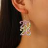 Delicate 2026 Theme Earrings Acrylic Fashion Accessories Party Wedding Earrings Suitable for Casual or Formal Occasions