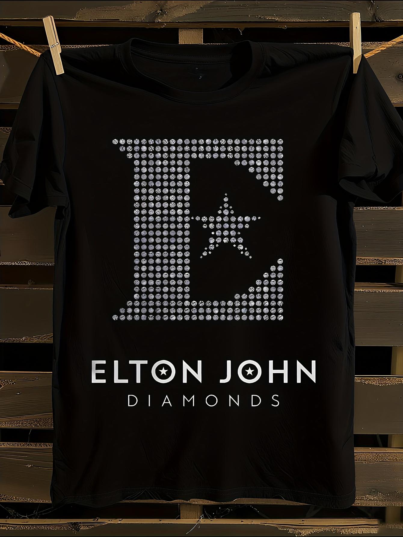 Elton John Officially Licensed Diamonds Tshirt XL