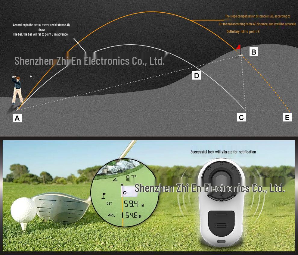 Cross-Border High-Precision Golf Laser Rangefinder with Angle Compensation
