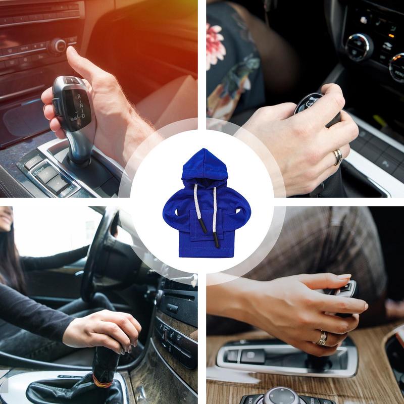 Schalthebel Hoodie Mini Hoodie Schalthebelabdeckung Atmungsaktiv Auto Schalthebel Hoodie Automobil Innenraum Niedliche Gadgets für Auto SUV