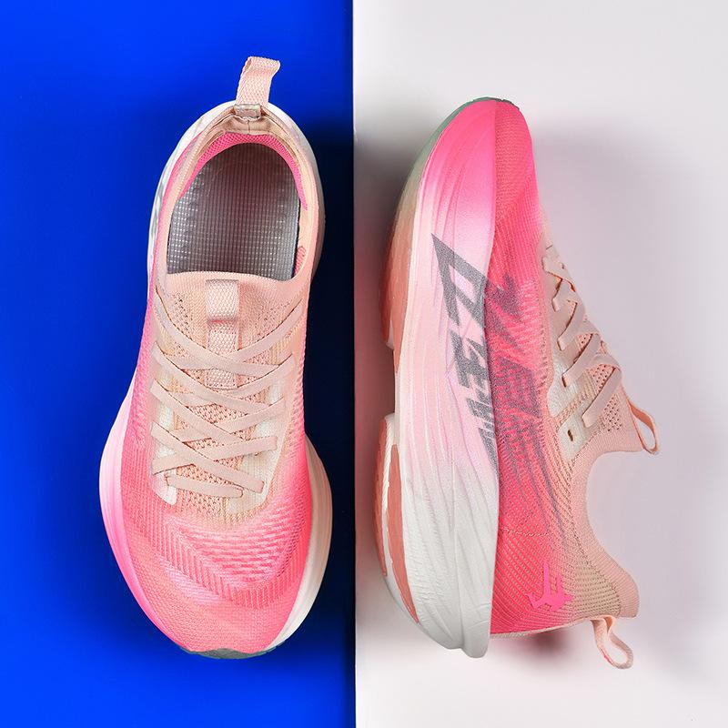 

The new Jaka really explodes the full palm carbon plate elastic running shoes, pink middle school students physical education class long-distance 36