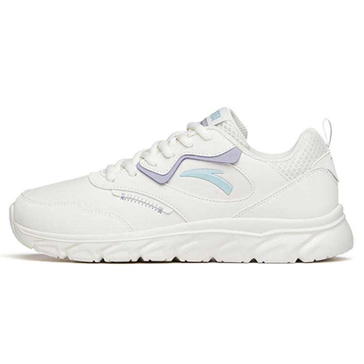 

New Anta Running Collection Cushioned Slip Resistant Abrasion Resistant Low Top Sprint Running Shoes Women s White Purple 922145573-8 38