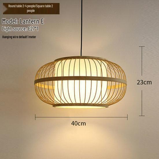 Bamboo Weave Pendant Light for Tea Room, Restaurant, or Bar – Simple Japanese Style
