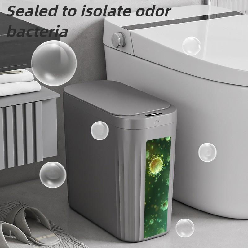 Smart Trash Can Kitchen Automatic Induction Waste Bins Modern Living Room Garbage Can Simple Bathroom Paper Basket with Lid