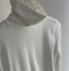 Slim Fit Sheer High Neck Fingerless Long Sleeve Korean T-Shirt