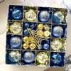 6cm Electroplated Shiny Irregular Christmas Tree Ball Set