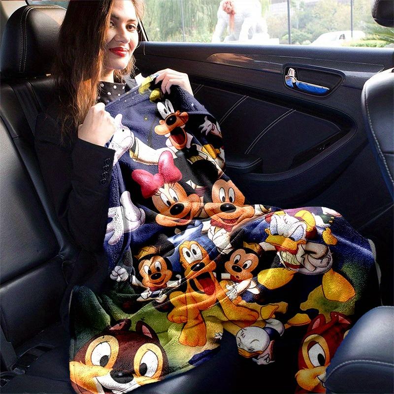 1 unidad, Manta de sofá con personajes clásicos de Disney, Perfecta para decoración del hogar, Funda de sofá, Uso en exteriores, Regalos, Viajes