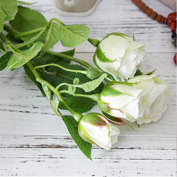 Sztuczne Kwiaty Symulowane Pojedyncze Pąki Róż Sztuczny Kwiat Róży Dekoracja Ślubna Dekoracja Domu Hotelu