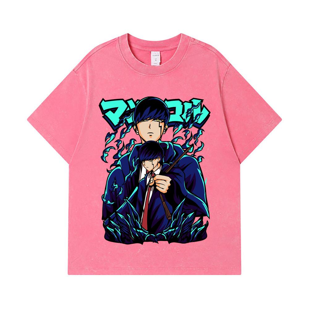 275 GSM Washed T-shirts 100% Cotton Mashle V2 Mash Print Unisex Heavy Cotton T Shirt