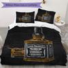 Jack Daniel'S Tennessee Whiskey Bedding Without Core 1 Duvet Cover 2 Pillowcase Without Core Bedding Set Soft And Comfortable