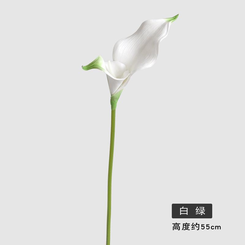 

Simulated Double Calla Lily Lotus Fake Flower Party Wedding Handheld Flower Material Accessories Vase Bouquet EVA Photo Props 2pc