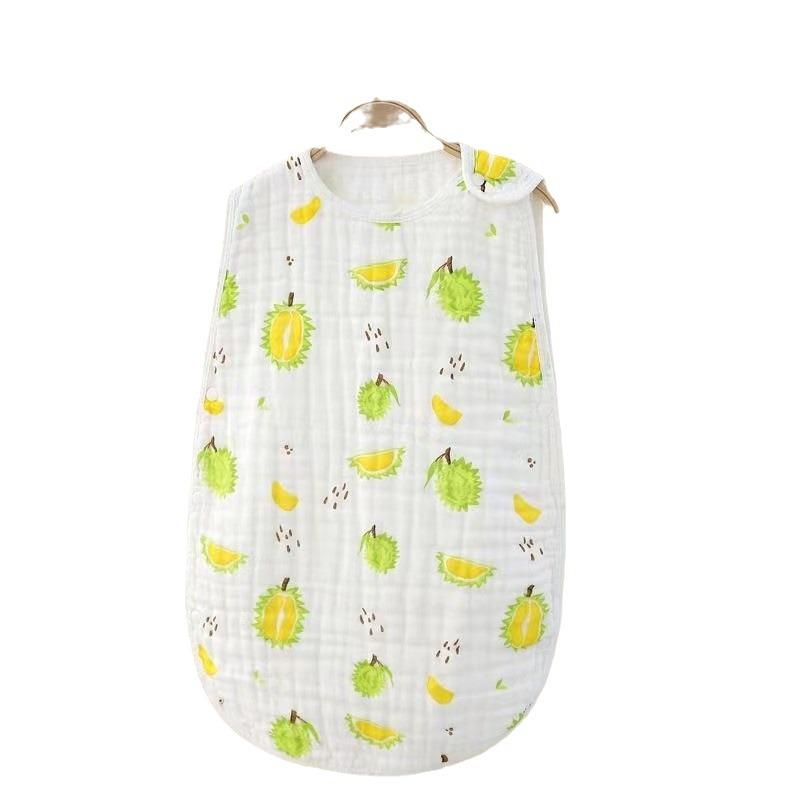 Pure Cotton Sleeveless Baby Sleeping Bag - Summer Thin Anti-Kick Vest for Newborns and Children
