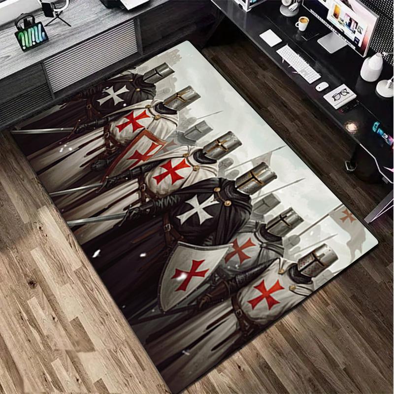 Knights Templar Rug - home decoration Carpet For Living Room Bedroom Flooring Computer Chair Area Rug