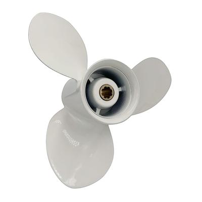 Boat Propeller 9 1/4x12 Fit for Yamaha Outboard 9.9HP-15HP 3 Blades Aluminum 8 Tooth OEM NO: 683-45941-00-EL 9.25x12