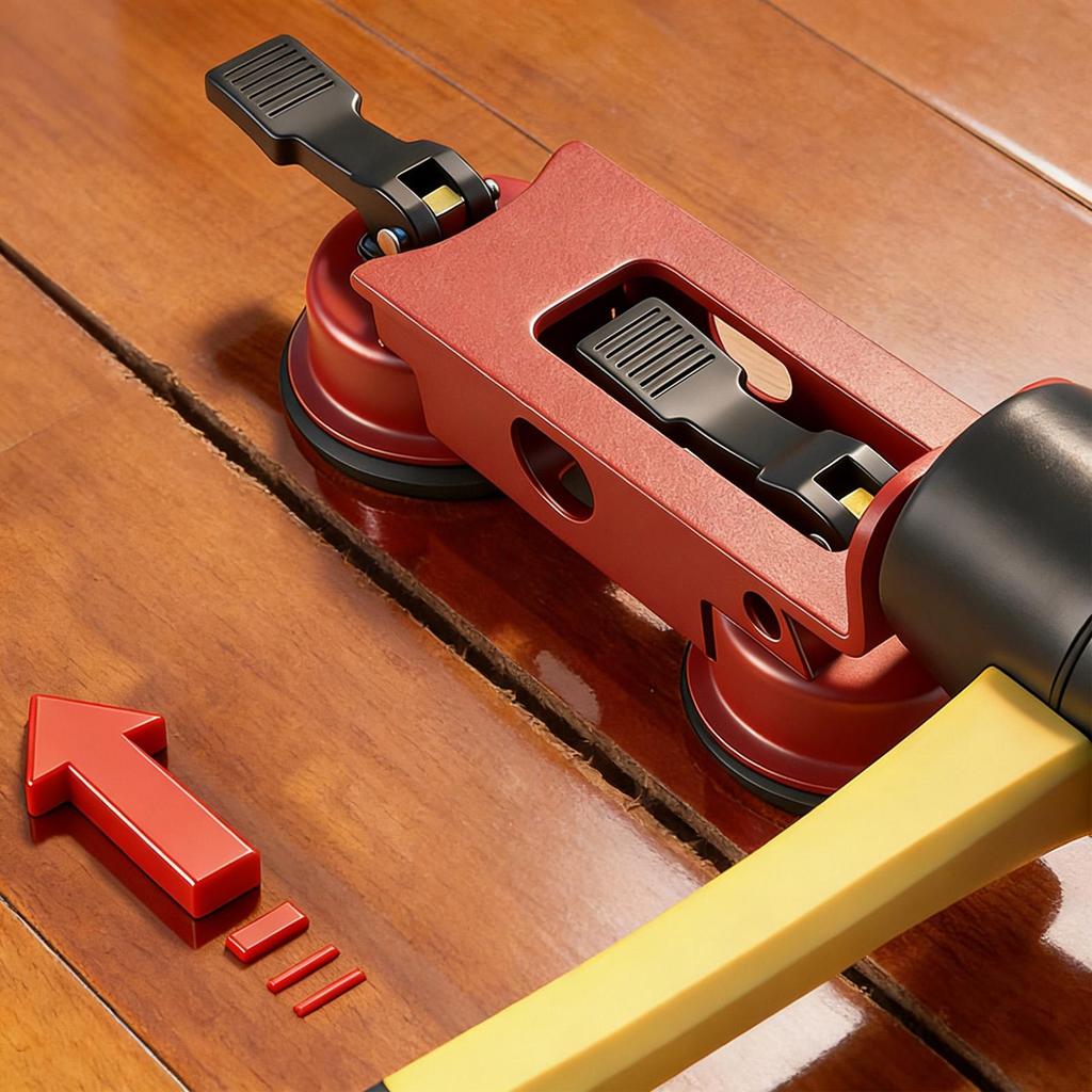 Floor Suction Cup Tool Double-Claw Suction Cup Laminate Gap Repair Heavy-Duty Flooring Installation Tool for Home Apartment