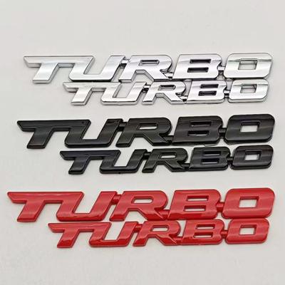 Car Sticker Turbocharged Turbo ABS 3D Badge Car Modification Accessories Rear Marking Side Marking Decorative Car-Sticker