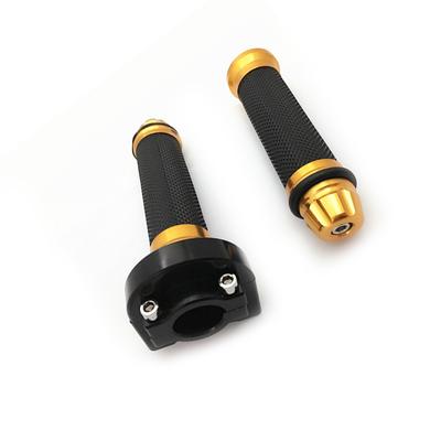 Adjustabble Pair Motorcycle Handlebar Aluminium Alloy Hand Grip Kits Sets Grips Slippery Proof Bar Grips for Motor Cruiser