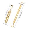 Space Saving Lightweight Garment Rack 6/8 Hooks For Scarves Ties Towels Foldable Storage Solution Closet Essential