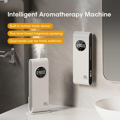 Automatický senzorový aromaterapeutický přístroj nástěnný vůně dobíjecí USB deodorant domácí vůně s funkcí hodin