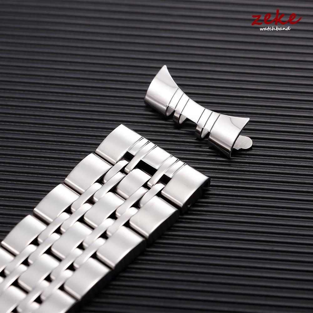Massives Edelstahl-Uhrenarmband für Tissot Qualität Schmetterlingsverschluss Armband Gebogenes/Flaches Metallarmband 12/14/16/18/19/20/21/22mm