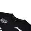 LiNing CBA Series Professional Basketball Quick-Dry Short Sleeve T-Shirt Men Tops Black ATST935-1