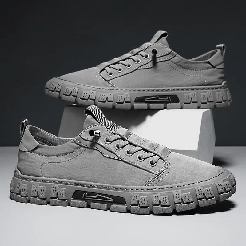 Modische Freizeitschuhe für Herren Outdoor Atmungsaktive Herren-Sneaker Schnürschuhe Laufschuhe Plateau Vulkanisierter Schuh Herren-Tennisschuhe