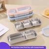 Leakproof Stainless Steel Lunch Box 2/3 Compartments Seasoning Tray Food Storage Container  Home