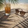Glitterende Strass Hol Hart Druppel Enkelband Dubbele Laag Voetketting Voor Vrouwen Zomer Strand Vakantie Sieraden