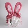 Original Multi-color Lolita Cute Rabbit Ear Headband Polka Dot Bow Rabbit Kc Cute Rabbit Headband Hairpin Hair Accessories