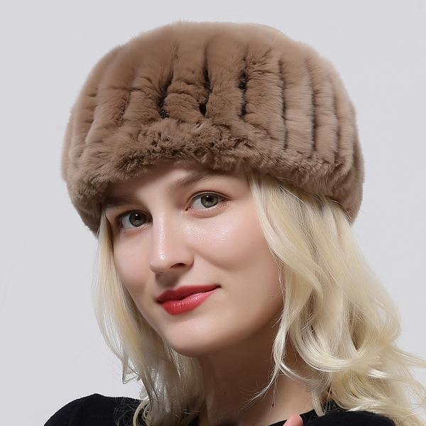 Rabbit Fur Scarf Women Winter Warm Knitted Neck Warmer Fashion Stylish Ring Scarves