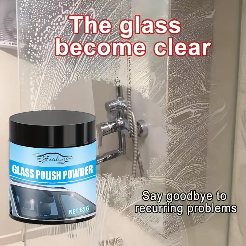 Glass Polishing Powder - Professional Scratch Repair Polish for Cars, Bathrooms and Mirrored Surfaces - Restores Clarity Fast