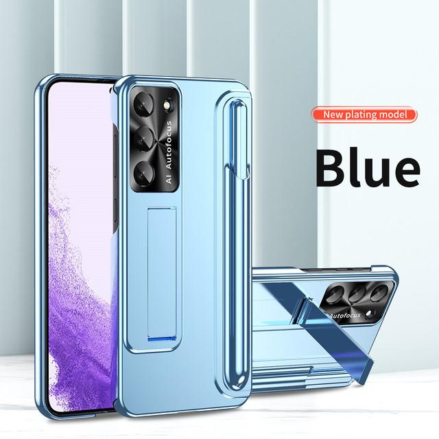 Anti -Fall Camera Protection Kickstand Case For Samsung Galaxy S23 Ultra S 23 Plus 5g S Pen Hard Cover For Samsung S23 Ultra