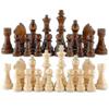 32 Pcs Wooden International Chess Pieces With No Board, Board Game Set Tw