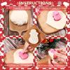 4Pcs Christmas Baking Mold Set DIY Tree Snowman Cookie Cutter Plunger for Gingerbread Fondant Cake Decorating Pastry Tools