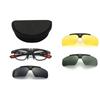 2362 Tr Fashion Men Outdoor Sports Polarized Clips Sunglasses Goggle Driving Fishing Flip Up Sun Glasses With Box