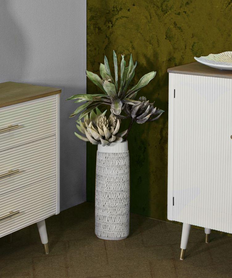 Vase Polyresin Nairobi Oval Cm 19X12X50