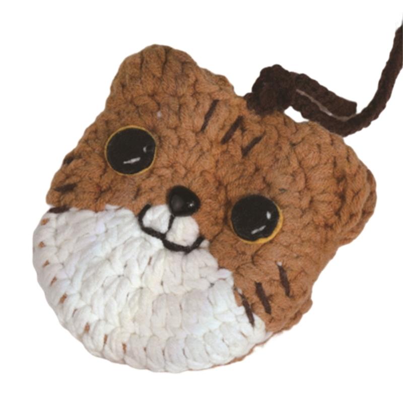 Kit per uncinetto di animali fai-da-te Set di filati per uncinetto di piante Kit per uncinetto per principianti Set per imparare l'uncinetto con video in inglese