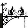 European Style Metal Bookend Library Lantern Decorative Bookshelf Lighting Witch Hat Lamp for Reading Nook Vintage Iron Retro Desk with Warm
