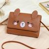 Fashion cute oblique span bag mall bag new embroidered cat change bag gift small bag