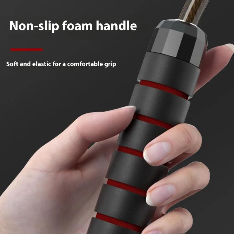 Para Saltar à Corda Corda de Salto de Velocidade Ponderada Equipamento de Ginásio Para Casa Treino de Boxe Cabo Antiderrapante Sem Emaranhamento Salto Fitness