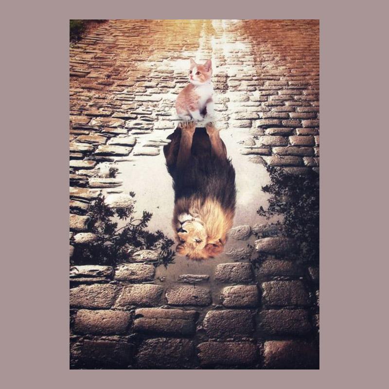 

Животные Книги по искусству вдохновляющие львы кошка холст картины мышление стены книги по искусству печать плакатов настенные панно для гостиной дома Cuadros 20x30cm