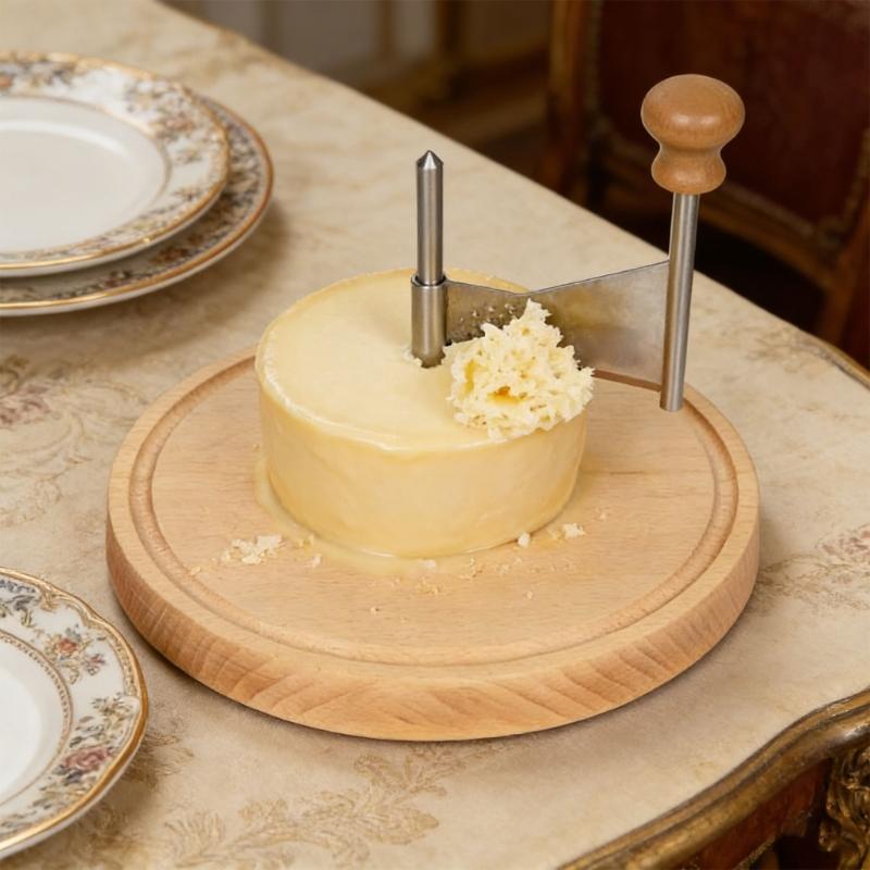 Cheese Cutting Device Having Secure Base And Protective Cover For Creating Attractive Decorative Cheese Designs