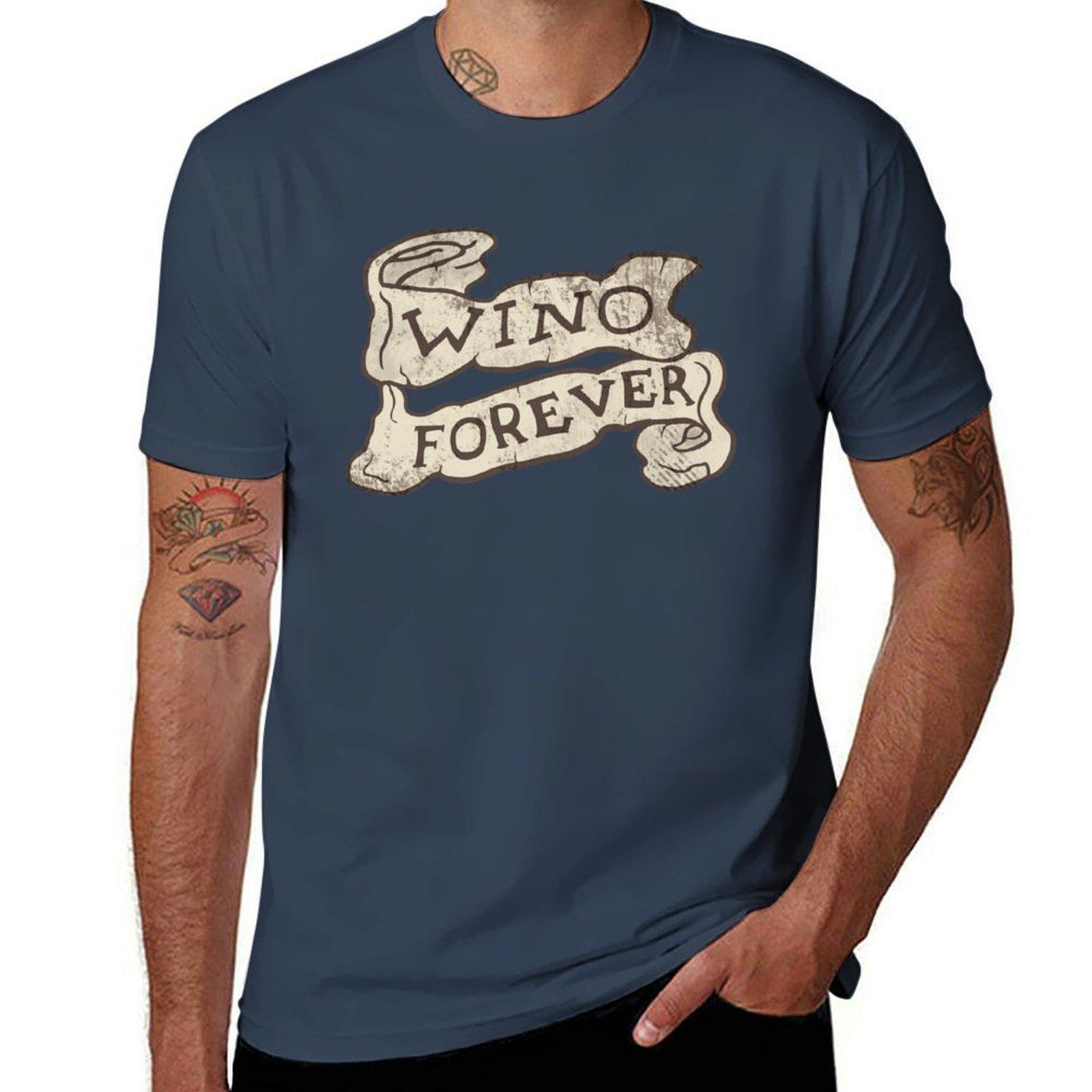 Wino Forever Tshirt T Shirts For Unisex Slim Fit Unisex T Shirt Heavy Cotton Tshirt S