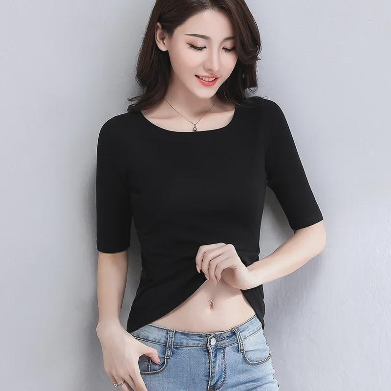 Women's Slim Fit Half-Sleeve T-Shirts - Perfect for Spring & Autumn, Ideal As Innerwear.