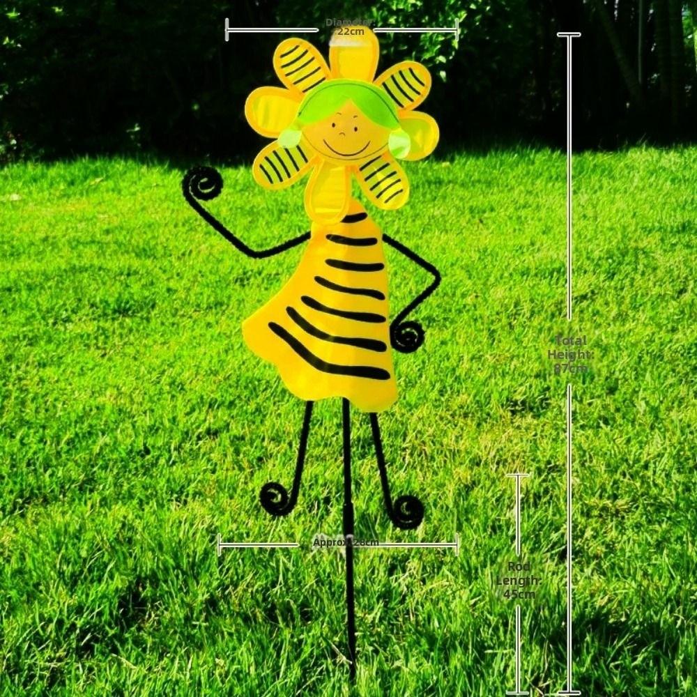 Colorful 3D Animal Belly Spinning Windmill Rainbow Oxford Cloth Windmill  Home Garden Decoration