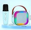 Zestaw Głośnik Bluetooth Przenośny Karaoke Rgb 2 Mikrofony Usb Sd Mini Jack