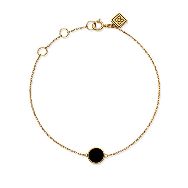 BE/GINS ROCA MINI ROUND ONYX BRACELET