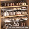 Retractable Layered Shoe Rack - Household Folding Storage for Hallway