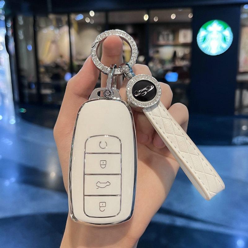 TPU Car Key Case Cover For Chery Tiggo 8 Pro Tiggo 8plus New 5 Plus 7pro Max Omoda 5 C5 Modod Protector Accessories