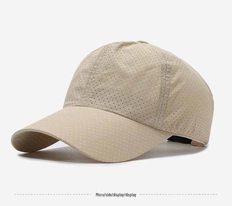 Women's Mesh Sun Hat for Running and Outdoors - Quick-Dry, Breathable, Open Top with Ponytail Design